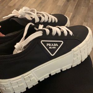 PRADA Lug-Sole Platform Sneaker, size 40. 100% Authentic